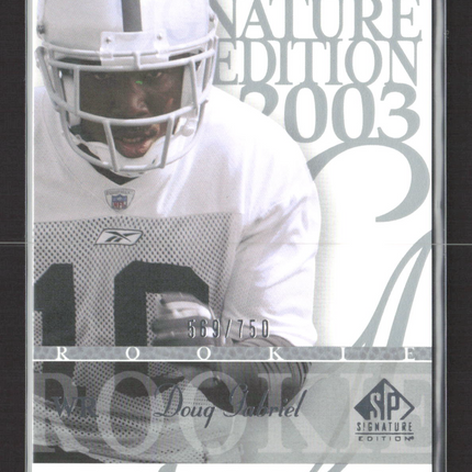 2003 Upper Deck SP Signature Edition Doug Gabriel #137 569/750