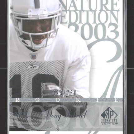 2003 Upper Deck SP Signature Edition Doug Gabriel #137 323/750