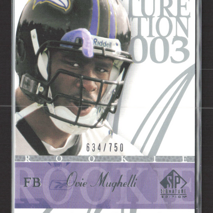 2003 Upper Deck SP Signature Edition Ovie Mughelli #136 634/750