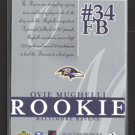 2003 Upper Deck SP Signature Edition Ovie Mughelli #136 422/750