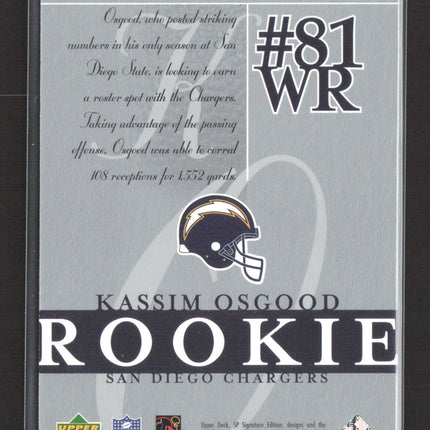 2003 Upper Deck SP Signature Edition Kassim Osgood #135 064/750