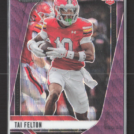 2025 Panini Prizm Draft Picks Tai Felton #36 Purple RC
