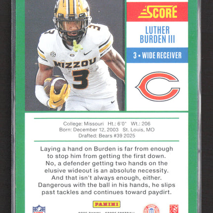 2025 Panini Score Football Luther Burden III #6