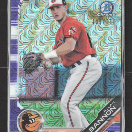 2019 Bowman Chrome Rylan Bannon #BCP-23 Purple Mojo Refractor /250