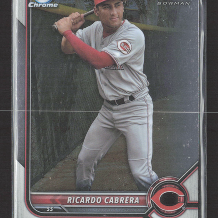 2022 Bowman Chrome Ricardo Cabrera #BCP-158 Base