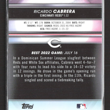 2022 Bowman's Best Ricardo Cabrera #TP-18 Refractor
