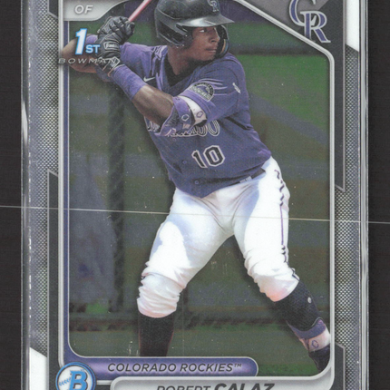 2024 Bowman Chrome Robert Calaz #BCP-131 1st Bowman