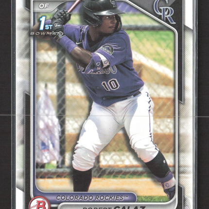 2024 Topps Bowman Robert Calaz #BP-131 1st Bowman