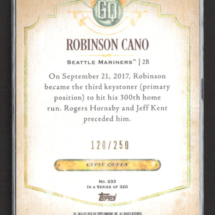 2018 Topps Gypsy Queen Robinson Cano #233 Indigo 120/250