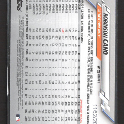 2020 Topps Series One Robinson Cano #4 Gold /2020