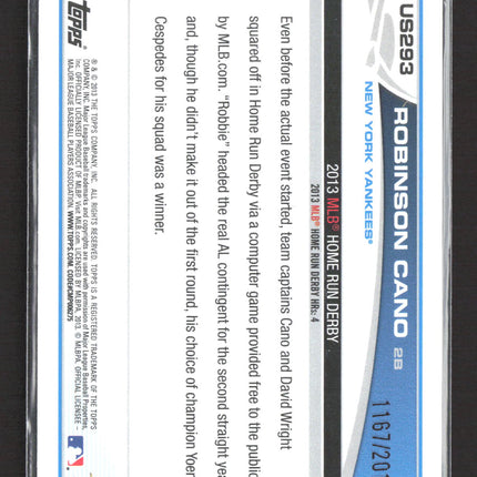 2013 Topps Update Robinson Cano #US293 Gold 1167/2013