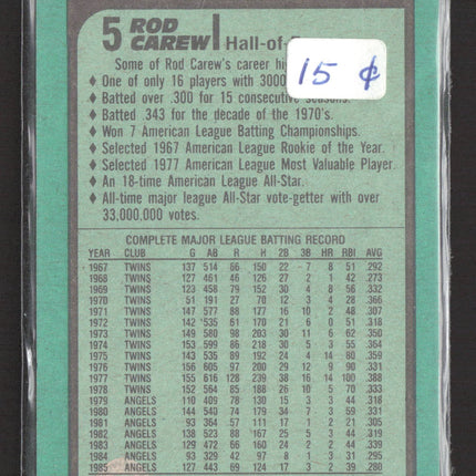 1991 Bowman Rod Carew #5