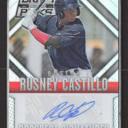 2014 Panini Prizm Perennial Draft Picks Rusney Castillo #91 auto