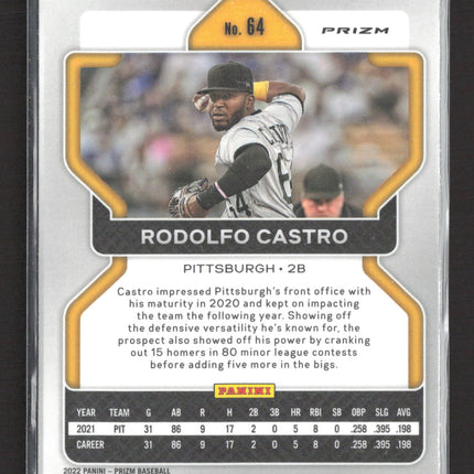 2022 Panini Prizm Rodolfo Castro #64 red RC