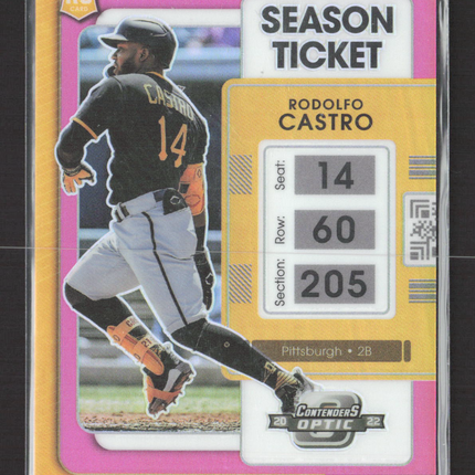 2022 Panini Chronicles Contenders Optic Baseball Rodolfo Castro #21 Pink RC