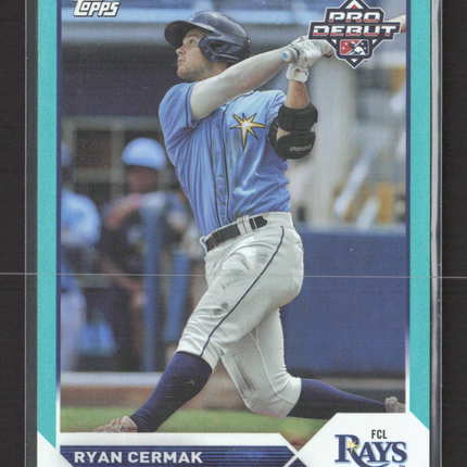 2023 Topps Pro Debut Ryan Cermak #PD-1 Aqua 69/75