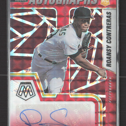 2022 Panini Mosaic Prizm Roansy Contreras #RAM-RC Red RC auto
