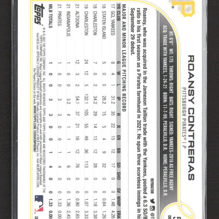 2022 Topps Chrome Roansy Contreras #53 Refractor RC