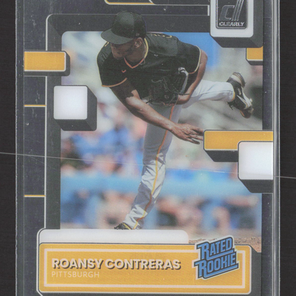 2022 Panini Chronicles Clearly Donruss Roansy Contreras #70