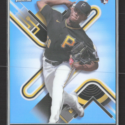 2022 Topps Finest Roansy Contreras #17 Blue Refractor 066/300 RC