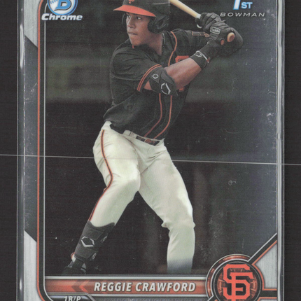 2022 Bowman Chrome Draft Reggie Crawford #BDC-33 1st Bowman
