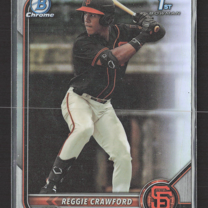 2022 Topps Bowman Chrome Draft Reggie Crawford #BDC-33 Refractor 1st Bowman