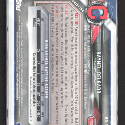2018 Bowman Draft Raynel Delgado #BD-176 Green Paper 06/99