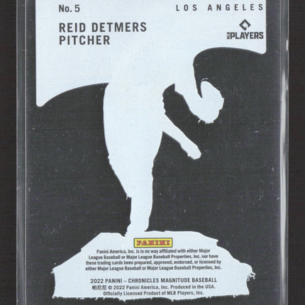 2022 Panini Chronicles Magnitude Reid Detmers #5 RC