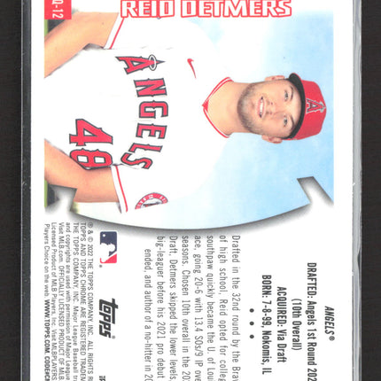 2022 Topps Chrome Youthquake Reid Detmers #YQ-12 RC