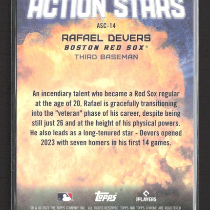 2023 Topps Chrome Action Stars Rafael Devers #ASC-14