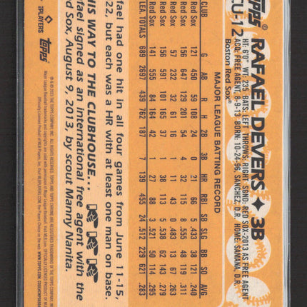 2023 Topps Chrome 1988 Topps Baseball Rafael Devers #88BCU-12