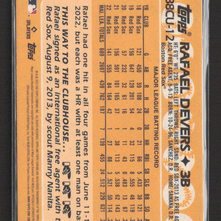 2023 Topps Chrome 1988 Topps Baseball Rafael Devers #88CU-12