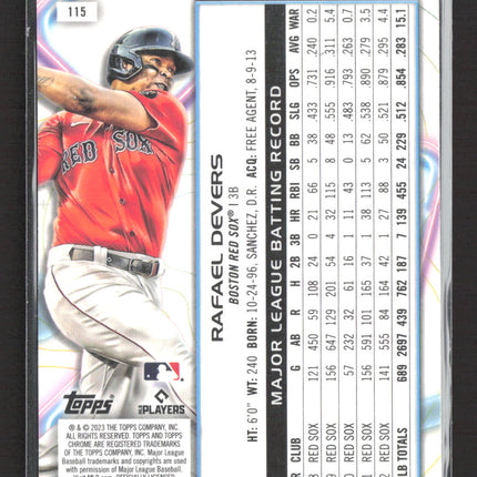 2023 Topps Chrome Cosmic Rafael Devers #115