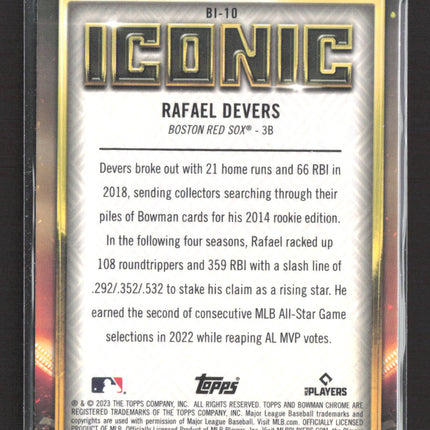 2023 Topps Bowman Chrome Iconic Rafael Devers #BI-10