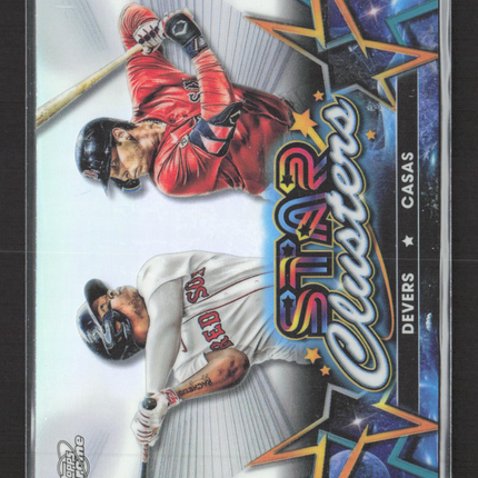 2023 Topps Chrome Star Clusters Triston Casas Rafael Devers #SC-15