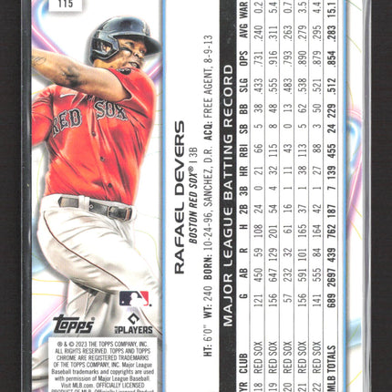 2023 Topps Cosmic Chrome Rafael Devers #115