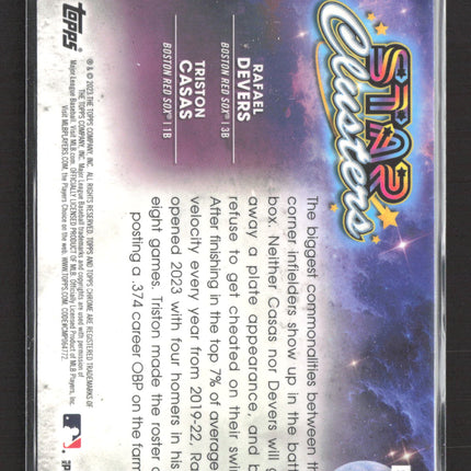 2019 Topps Chrome Star Clusters Triston Casas Rafael Devers #SC-15