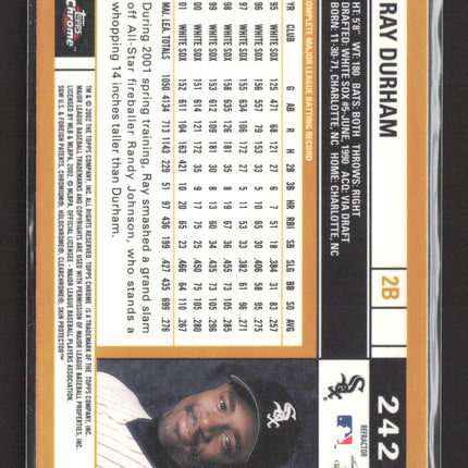 2002 Topps Chrome Ray Durham #242 Refractor