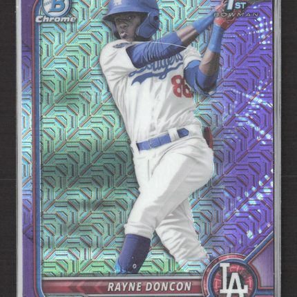 2022 Bowman Chrome Rayne Doncon #BCP-202 Purple Mojo Refractor 022/250