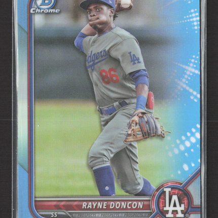 2022 Topps Bowman Chrome Rayne Doncon #BDC-188 Blue