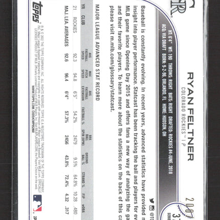 2022 Topps Series 2 Ryan Feltner #373 RC 200/300