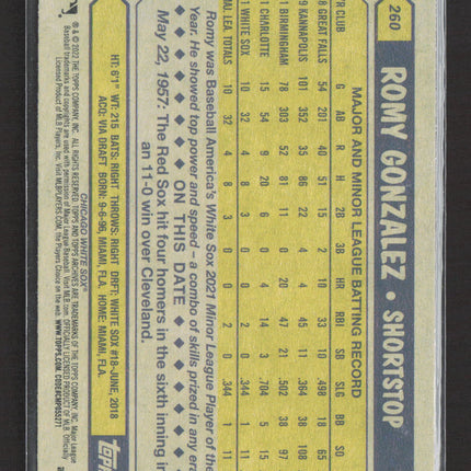 2022 Topps Archives Romy Gonzalez #260 RC