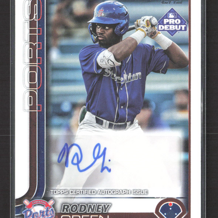 2025 Topps Pro Debut Rodney Green #PD-105 auto