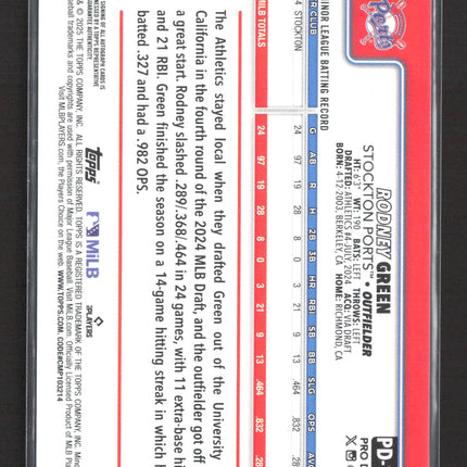 2025 Topps Pro Debut Rodney Green #PD-105 auto