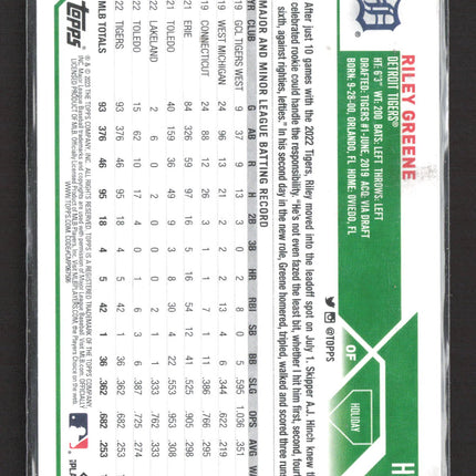2023 Topps Holiday Riley Greene #H70 RC