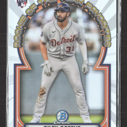 2023 Bowman Chrome Rookie of the Year Favorites Riley Greene #ROYF-6 RC
