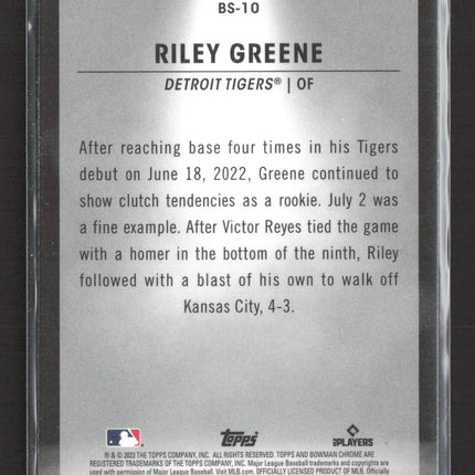 2023 Bowman Chrome Spotlight Riley Greene #BS-10 RC