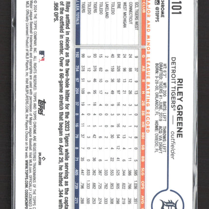 2024 Topps Chrome Riley Greene #101