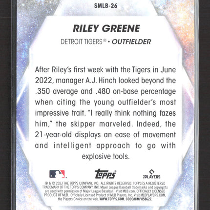 2023 Topps Stars of MLB Riley Greene #SMLB-26 RC
