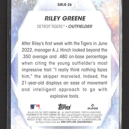 2023 Topps Stars of MLB Riley Greene #SMLB-26 RC